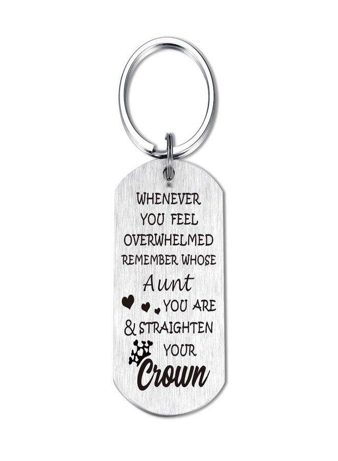 TANWIH Aunt Birthday Gifts, Funny Auntie Keychain - Gifts for Aunt from Nephew Niece - Image 1